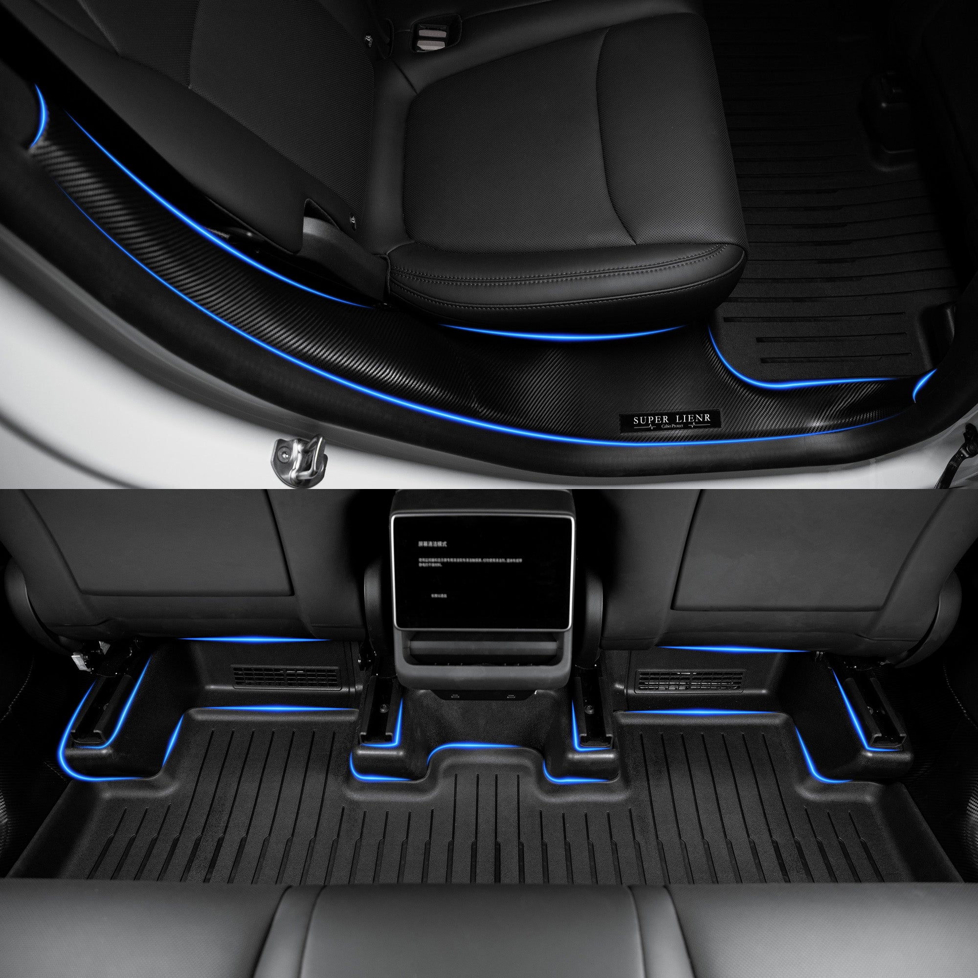 Tesla Model Y Silver Kit – Upgraded 3D Floor Mats + Cabin Organization Accessories | TESPRE