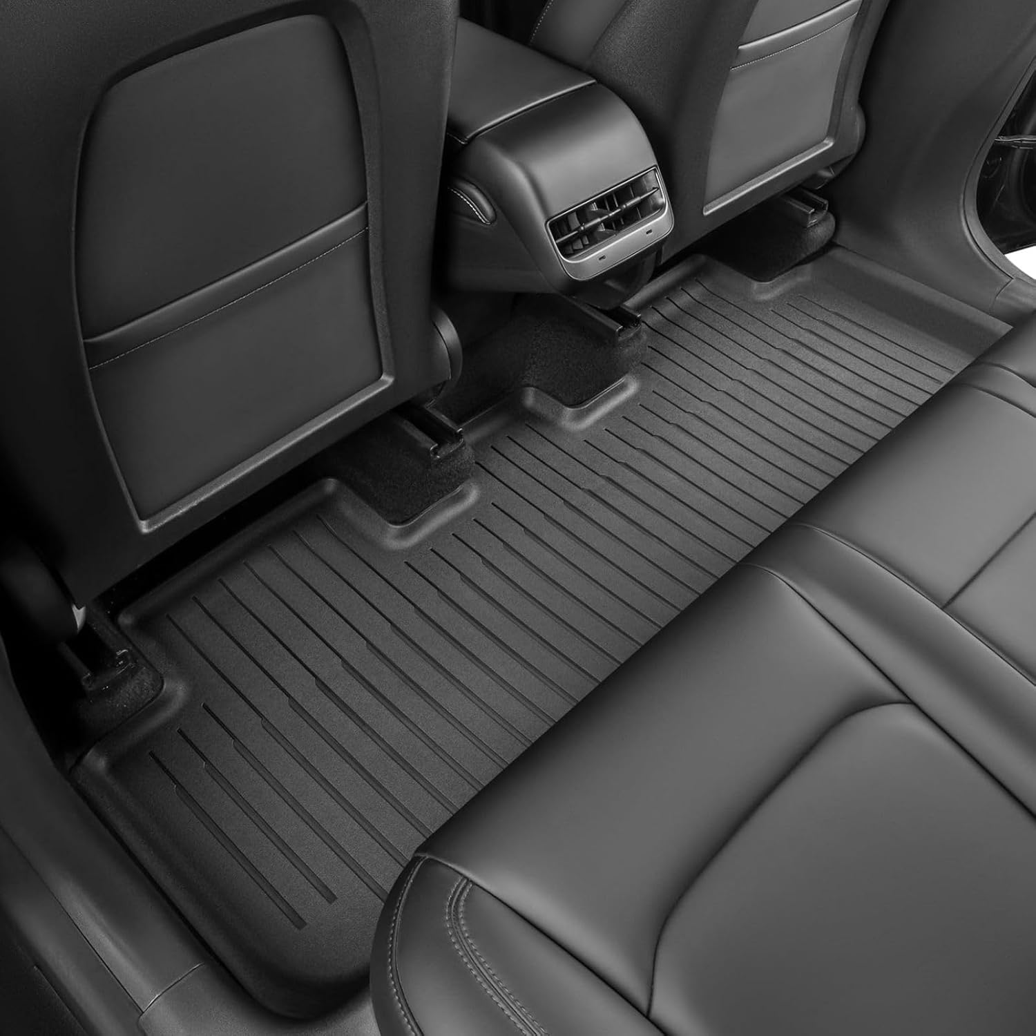 SUPER LINER Floor Mats for Tesla Model Y 5 Seats 2021 2022 2023 2024 | 6-Piece Set Extra-Thick TPE All-Weather Floor & Cargo Liners | Pet & Child-Friendly Custom Fit Interior Accessories